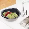 Cedník UH+miska ELA pr. 25 cm šedá