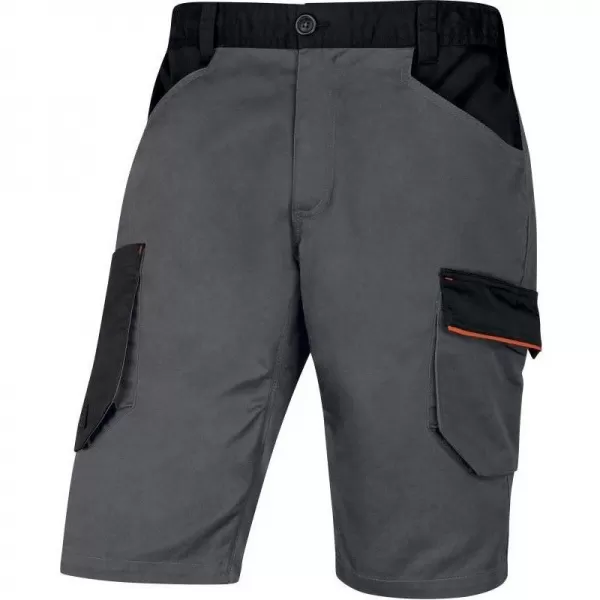 Bermudy M2BE3 vel.XL šedá-oranžová