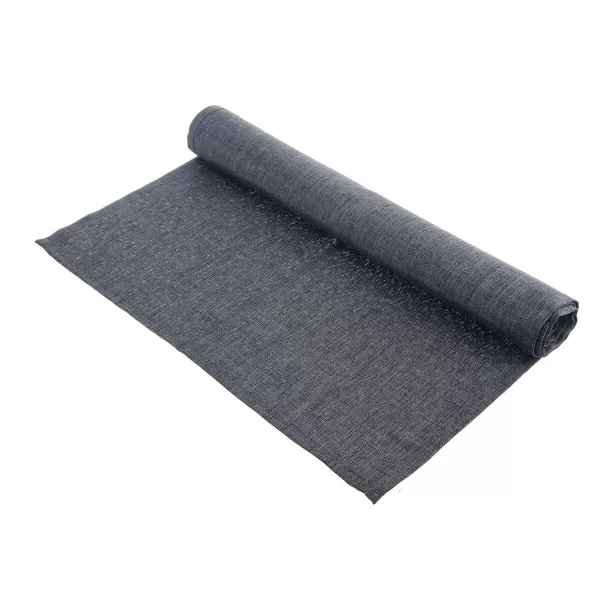 Ubrus-běhoun polyester 140x40 cm tm. šedá