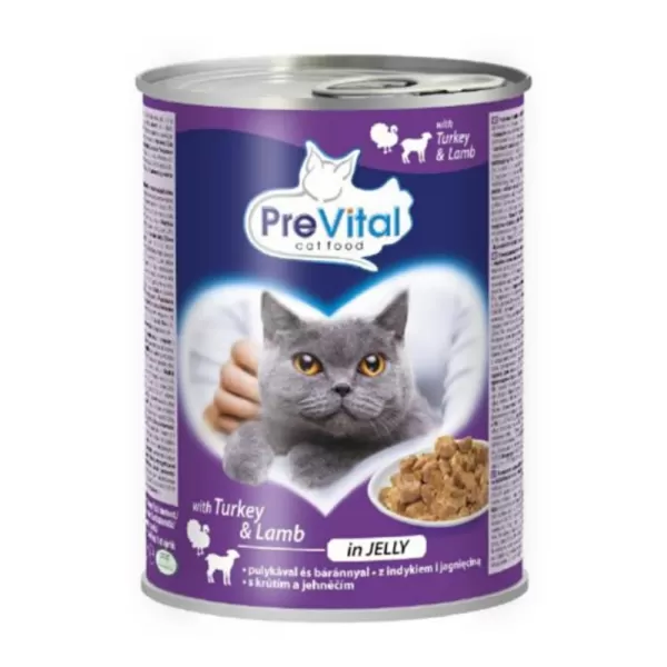 JUKO Prevital kousky s krůtím a jehněčím v želé 415g