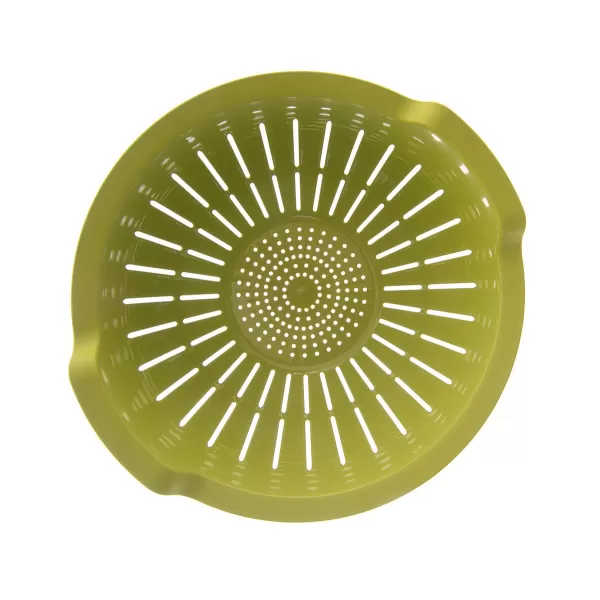 Cedník UH+miska ELA pr. 25 cm zelená