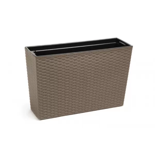 Truhlík WERBENA RATTAN 56x19x37h hnědo-šedá