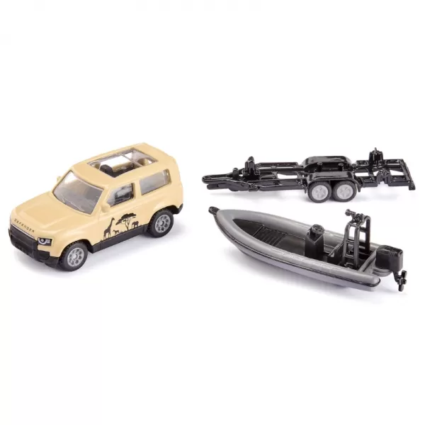 SIKU Blister- Land Range Defender Safari s člunem