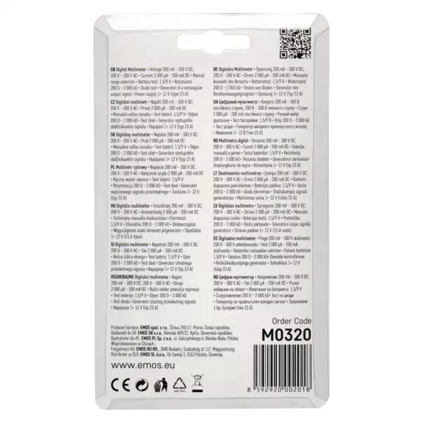 EMOS Multimetr MD-110 M0320