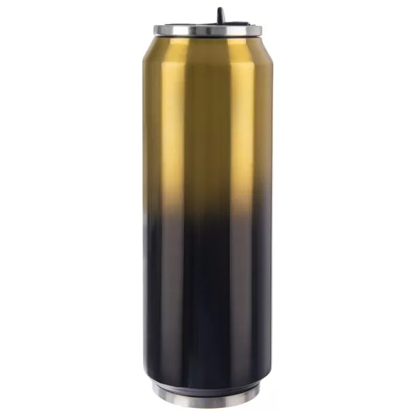 Termoska-plechovka nerez 0,7 l zlatá/černá