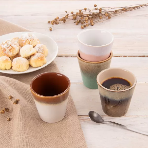 Hrnek kamenina espresso 0,1 l mix 1 ks bez ucha