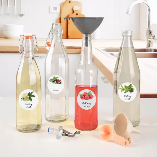 Samolepky na láhve Malinový sirup 18 CZ