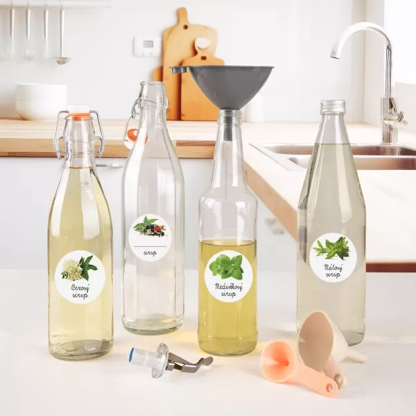 Samolepky na láhve Mátový sirup 18 CZ