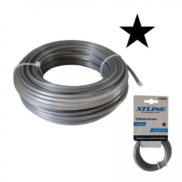 XT Vyžínací struna hvězda | 2 mm / 15 m