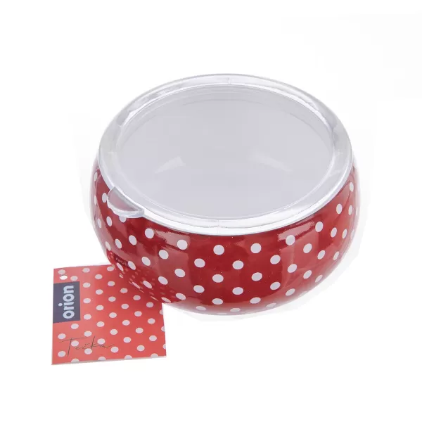 Miska smalt TEČKA Lem+UH víčko pr. 15,5 cm