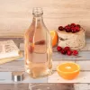 Láhev sklo/kov víčko 1,1 l hranatá
