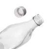 Láhev sklo/kov víčko 1,1 l hranatá