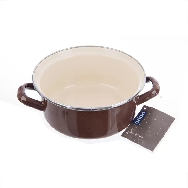 Kastrol smalt BROWN Lem 1,6 l