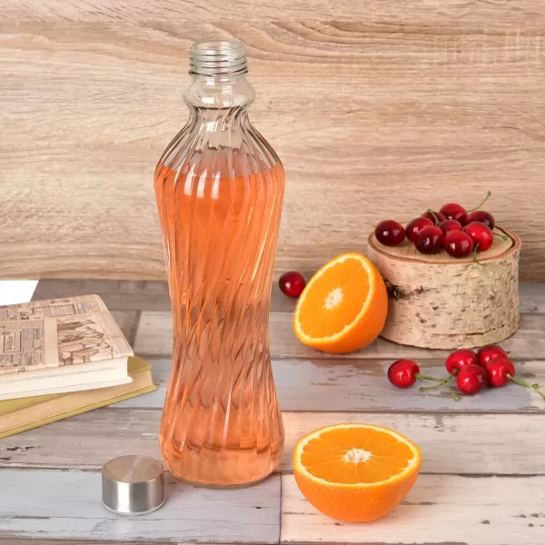Láhev sklo/kov víčko 0,98 l