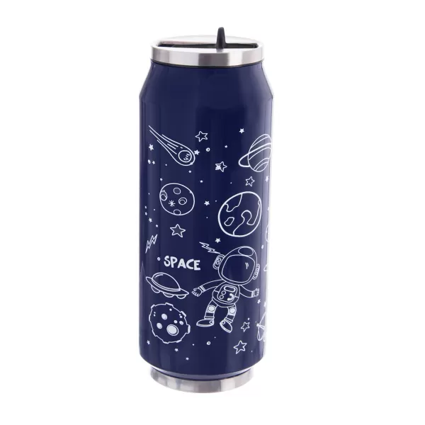 Termoska-plechovka nerez 0,5 l vesmír