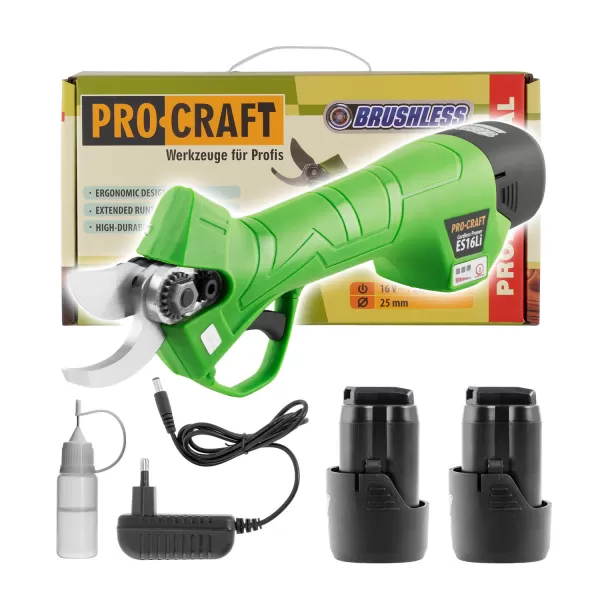 PROCRAFT Aku nůžky na větve ES16Li
