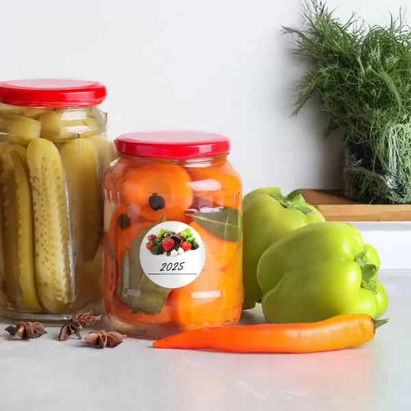 Samolepky na dózy zelenina prázdné 36 CZ, SK