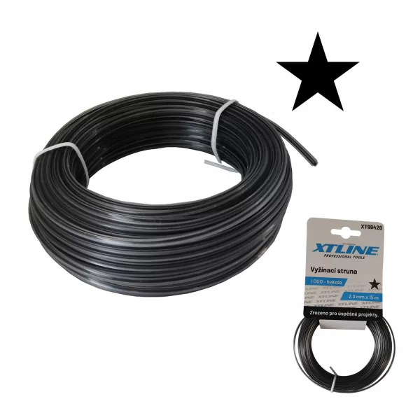 XT Vyžínací struna hvězda DUO | 2,7 mm / 15 m