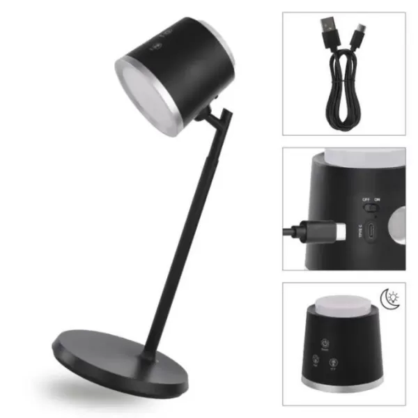 EMOS Lampa stolní LED ABBIE černá Z7636B