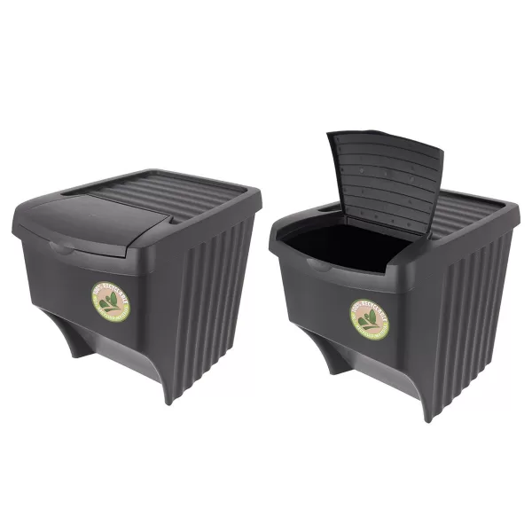 Koš odp. UH 3x22 l černá