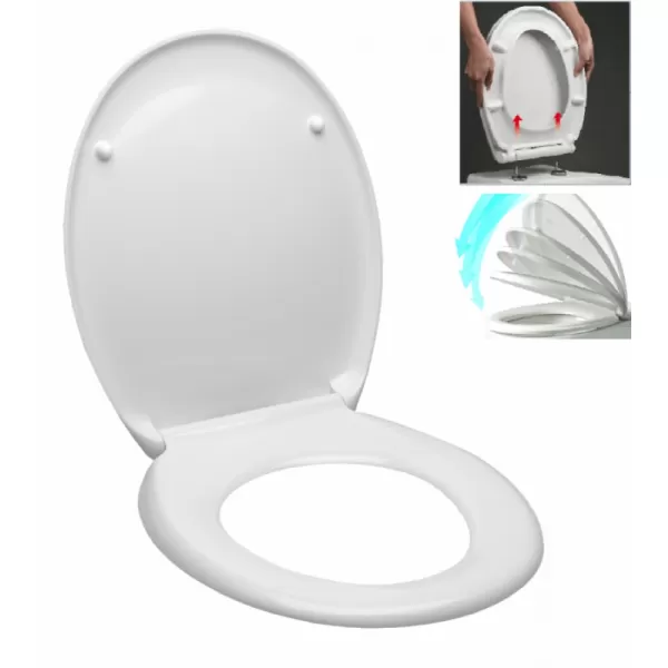 Sedátko EASY duroplast,soft-close kulaté