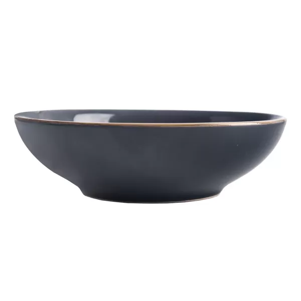 Talíř ker. hluboký GLAZE pr. 20,5 cm šedá