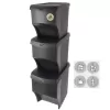 Koš odp. UH 3x22 l černá