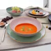 Talíř ker. hluboký GLAZE pr. 20,5 cm růžová