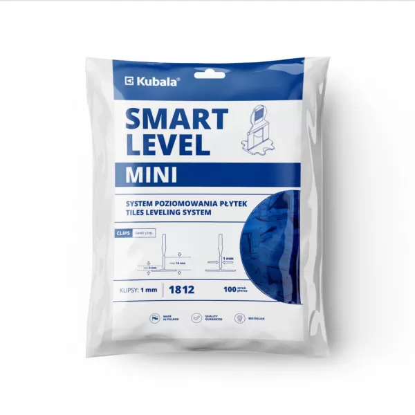 KUBALA 1812 Spony 1mm bal 100ks Smart Level MINI