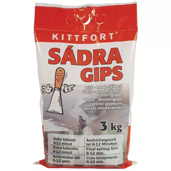 Sádra modelářská BÍLÁ 3Kg