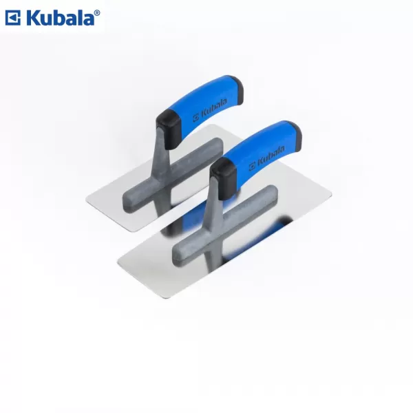 KUBALA 0459 Hladítko benátské trapézové nerez, 75 x 95 x 240 mm, gumová rukojeť M