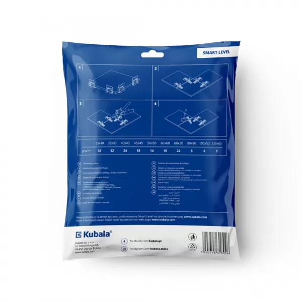 KUBALA 1892 Spony 1mm bal 100ks Smart Level