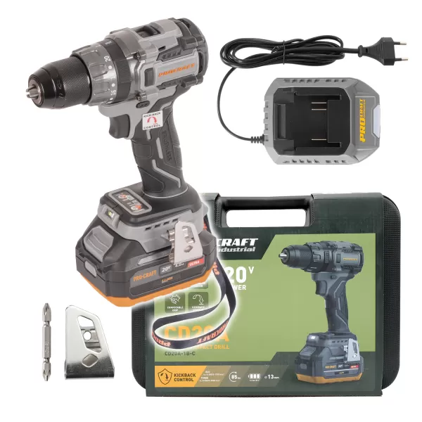 PROCRAFT Aku vrtací šroubovák Industrial CD20A