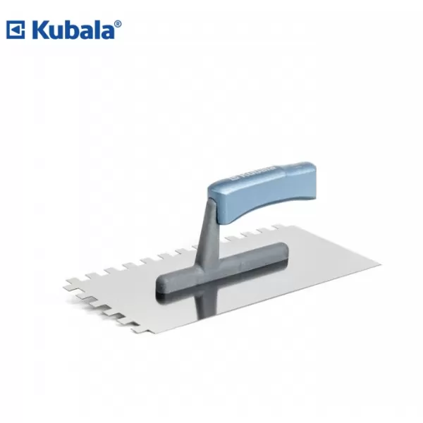 KUBALA 0416 Hladítko nerez zub 6mm 270 x 130 mm, dřevěná rukojeť M