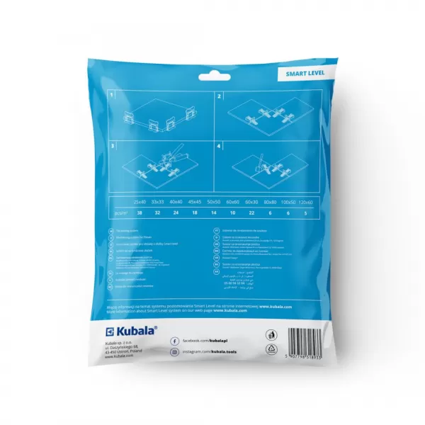 KUBALA 1893 Spony 2mm 100ks/bal Smart Level