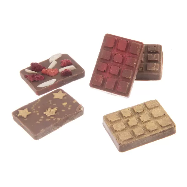 Forma silikon čokoláda tabulky 5 mini+1 maxi hnědá