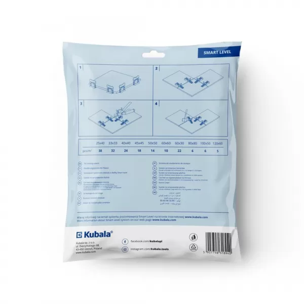 KUBALA 1894 Spony 3mm 100ks Smart Level