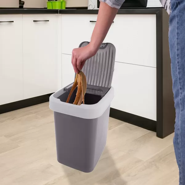 Koš odp. UH výkl. GREY Swing 12 l šedá