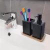 Sada koupelnová dolomit/bambus 2+1 černá