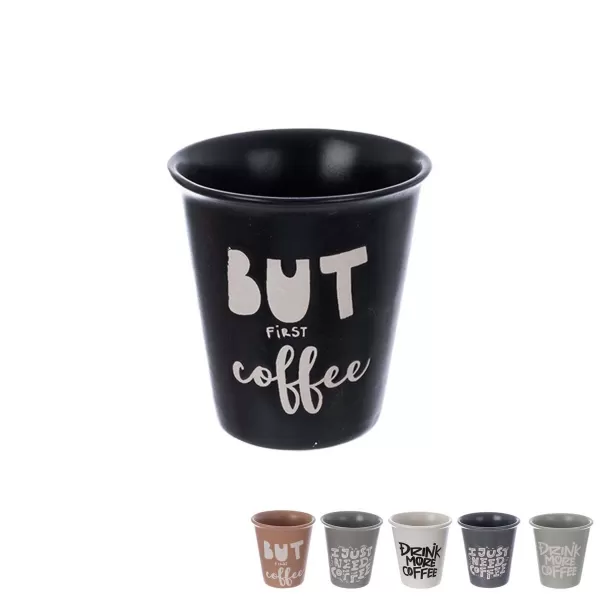 Hrnek kamenina coffee 0,2 l mix bez ucha