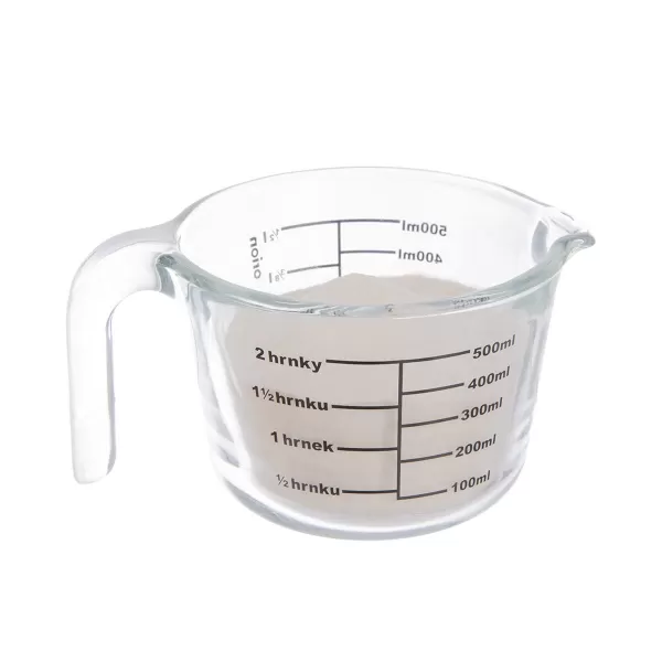 Odměrka borosil. sklo potisk 0,5 l