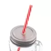 Sklenice Straw víčko+brčko SNĚHULÁK 0,5 l