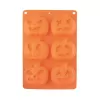 Forma silikon Halloween dýně mix 6 oranžová