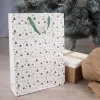 Taška papír dárková Šťastné a veselé 32,5x10x45,5 cm