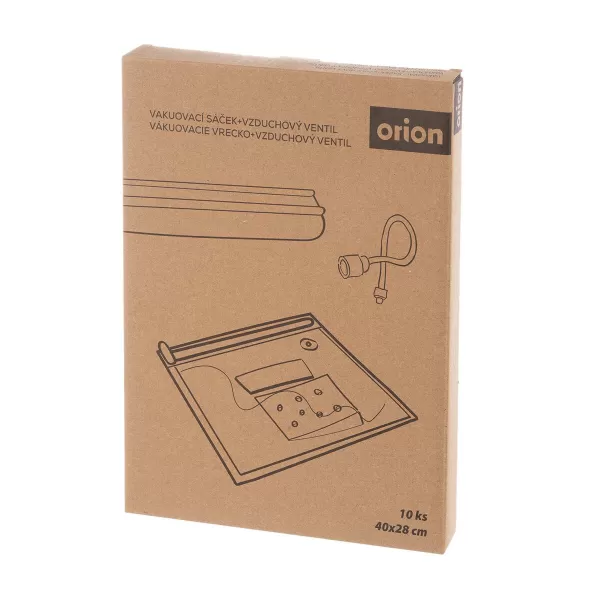 Sáček nylon do vakuovačky potr. 10 ks 40x28 cm+vzd. ventil