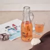 Láhev sklo/kov klip uzávěr SNĚHULÁK 0,16 l