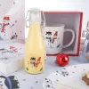 Láhev sklo/kov klip uzávěr SNĚHULÁK 0,16 l