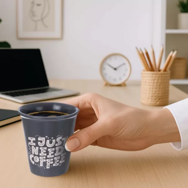 Hrnek kamenina coffee 0,2 l mix bez ucha