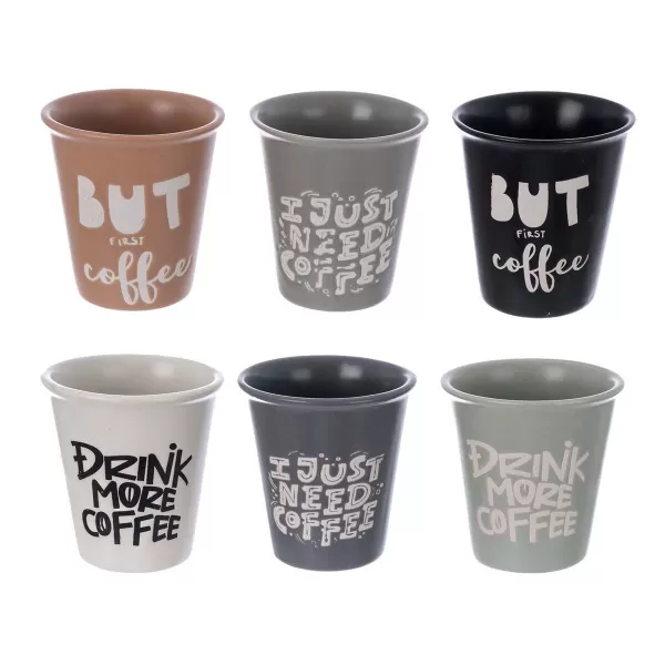 Hrnek kamenina coffee 0,2 l mix bez ucha