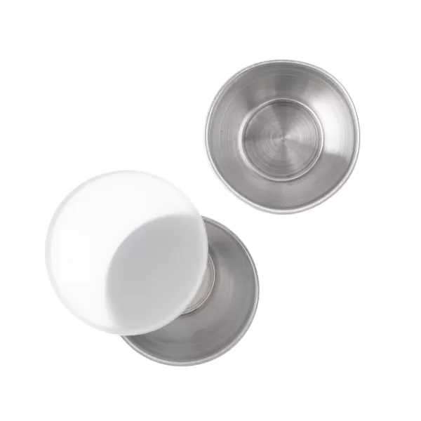 Miska nerez/UH víčko omáčky pr. 6 cm 8 ks